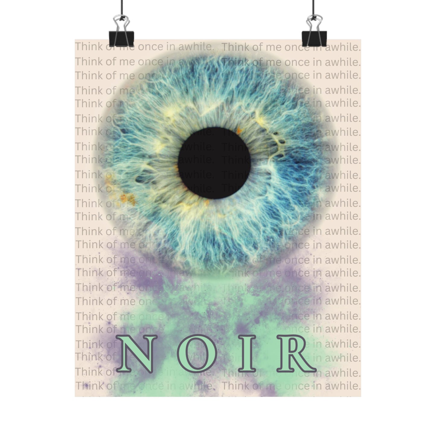 Eye Art Print: Surreal Iris Poster, Modern Wall Decor