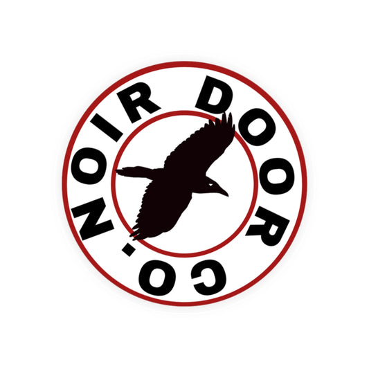 Raven Vinyl Sticker: Gothic Minimalist Crow Decal - Noir Door Co.