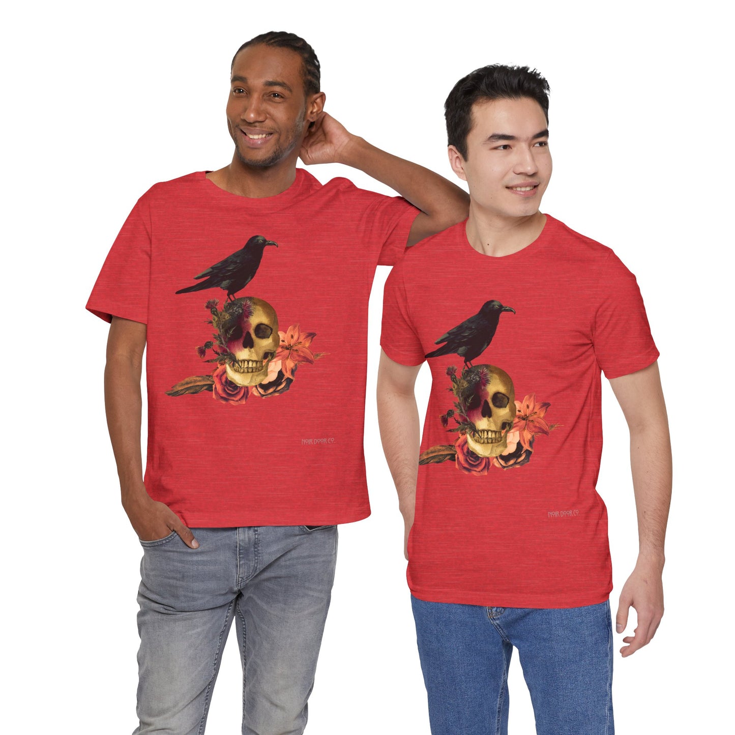 Raven Skull T-Shirt: Gothic Poem Apparel, Dark Illustration