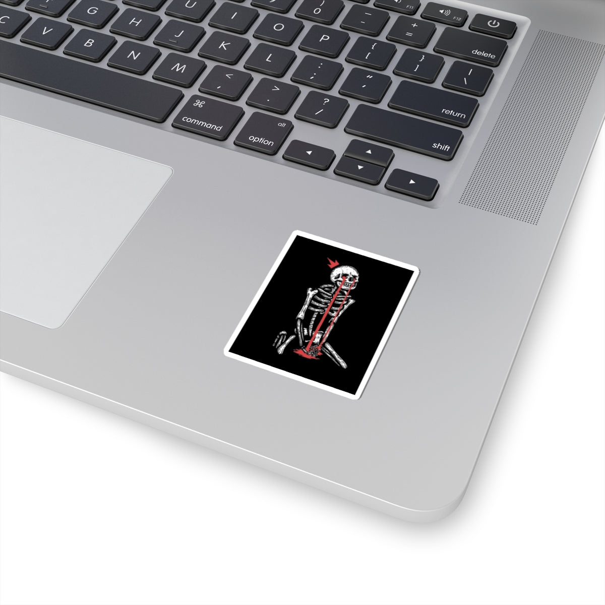 Weeping King Skeleton Sticker: Mental Health Awareness Decal