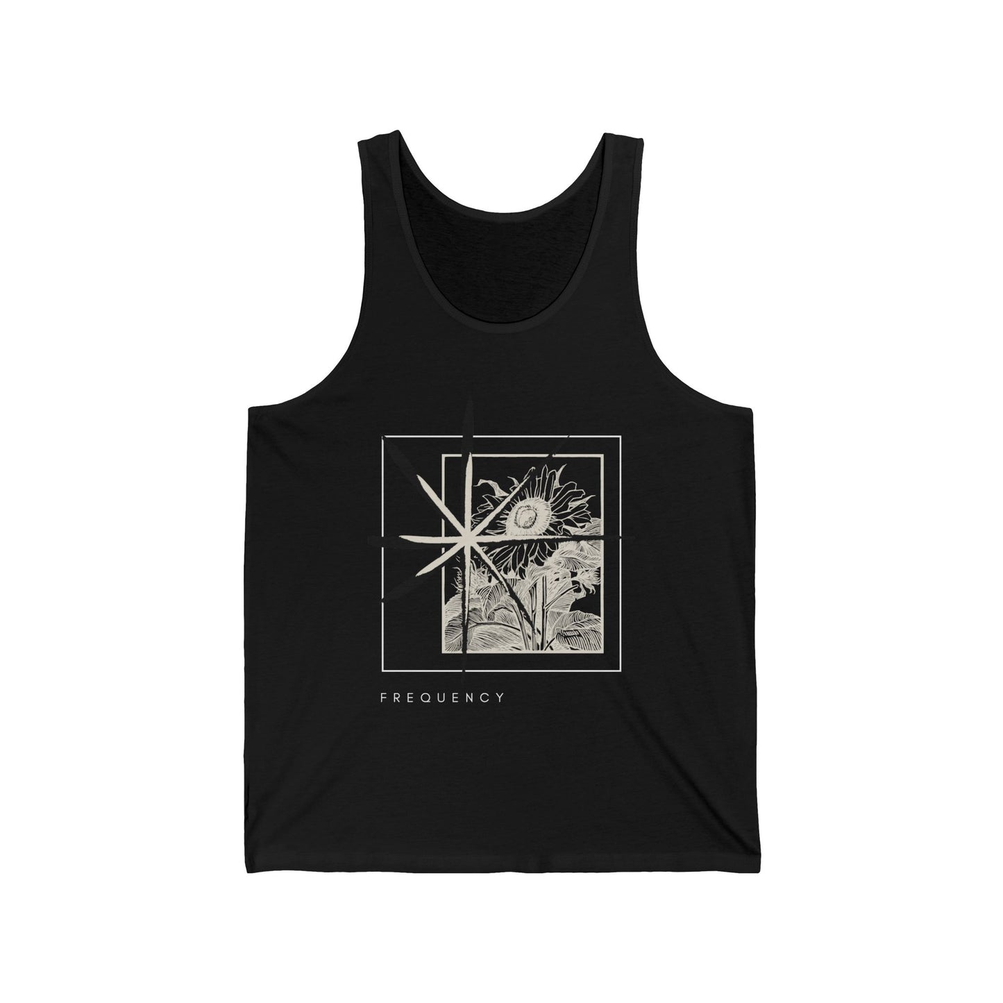 Sunflower Celestial Tank Top: Alt Summer Fashion, Mental Health Apparel
