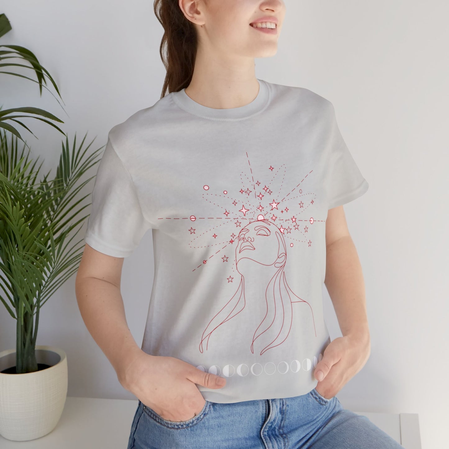 Mystical Imagination Tee: Moon Phases, Witchy Style
