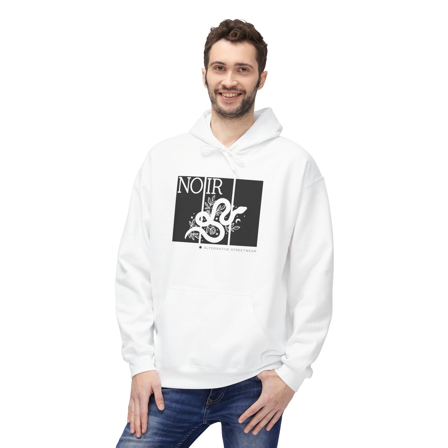 Gothic Snake Graphic Hoodie: Alternative Streetwear Pullover