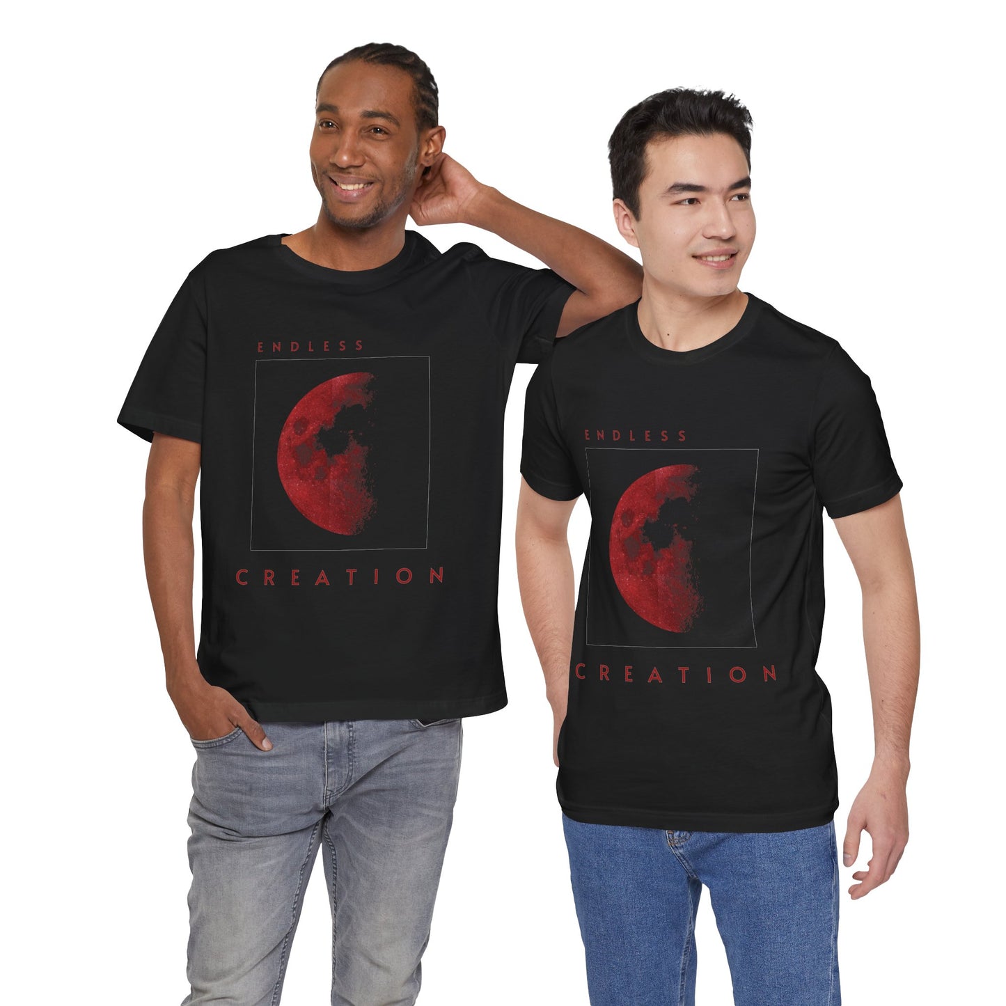 Red Moon Graphic T-Shirt: Celestial Witchy Top, Astrology Gift