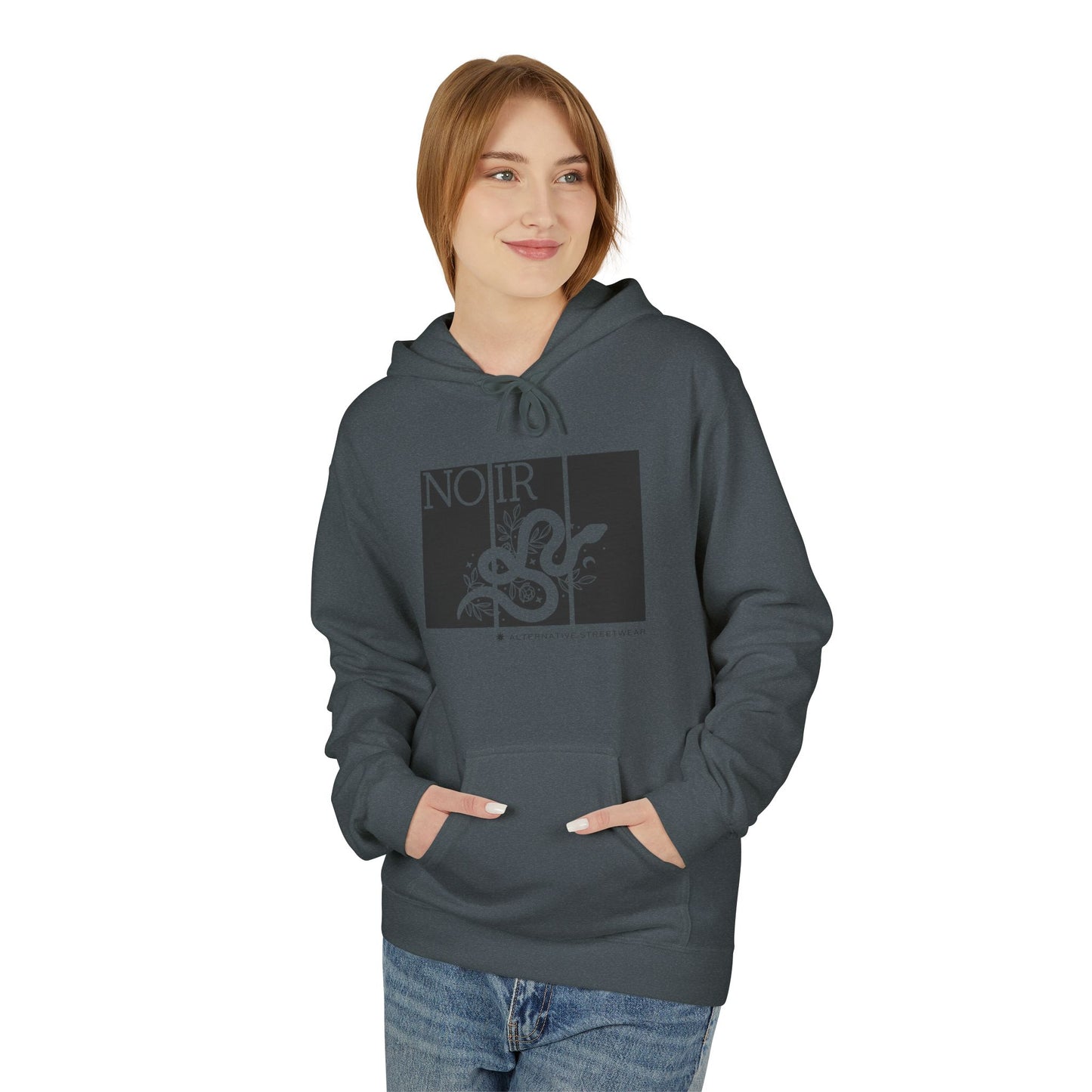 Gothic Snake Graphic Hoodie: Alternative Streetwear Pullover