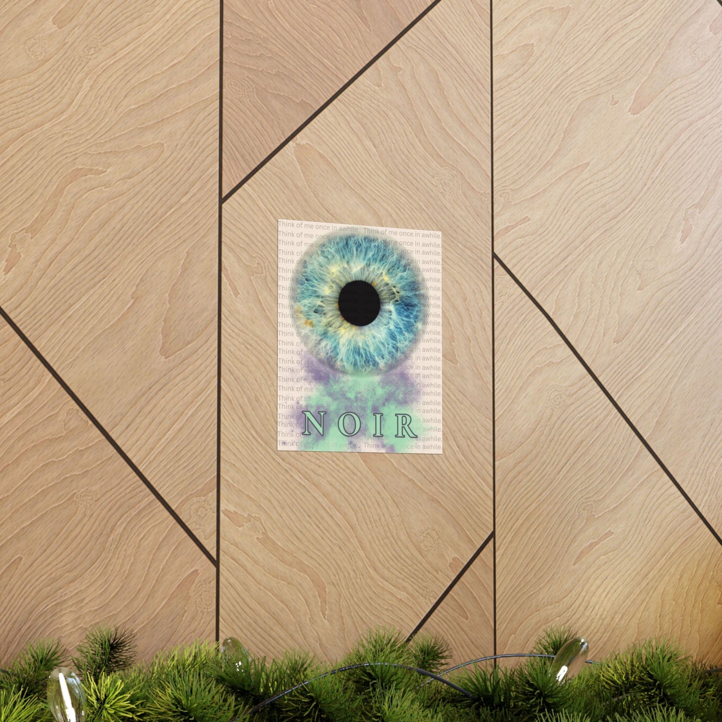 Eye Art Print: Surreal Iris Poster, Modern Wall Decor