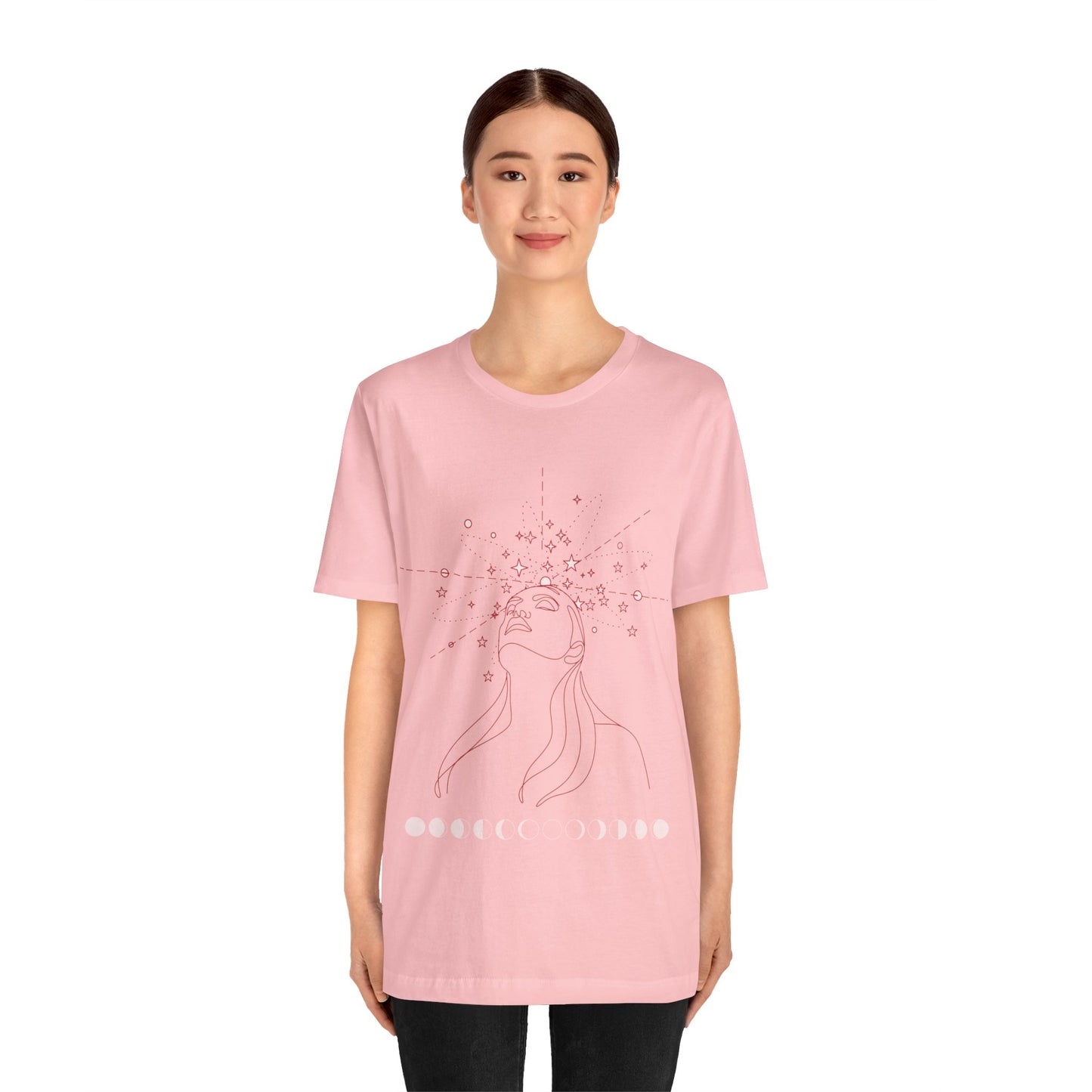 Mystical Imagination Tee: Moon Phases, Witchy Style