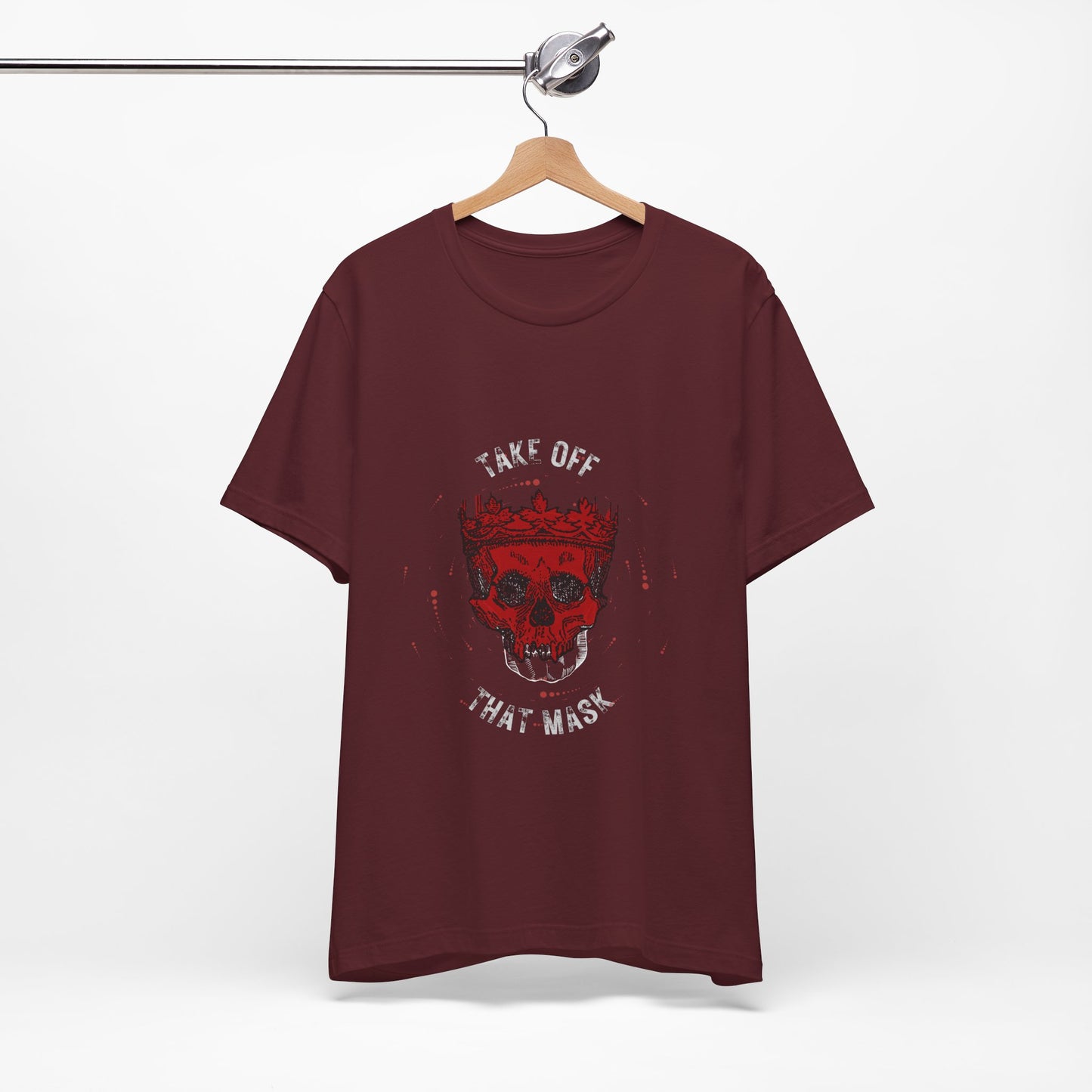 Gothic Red Skull Graphic Tee - Noir Door Dark Art Top