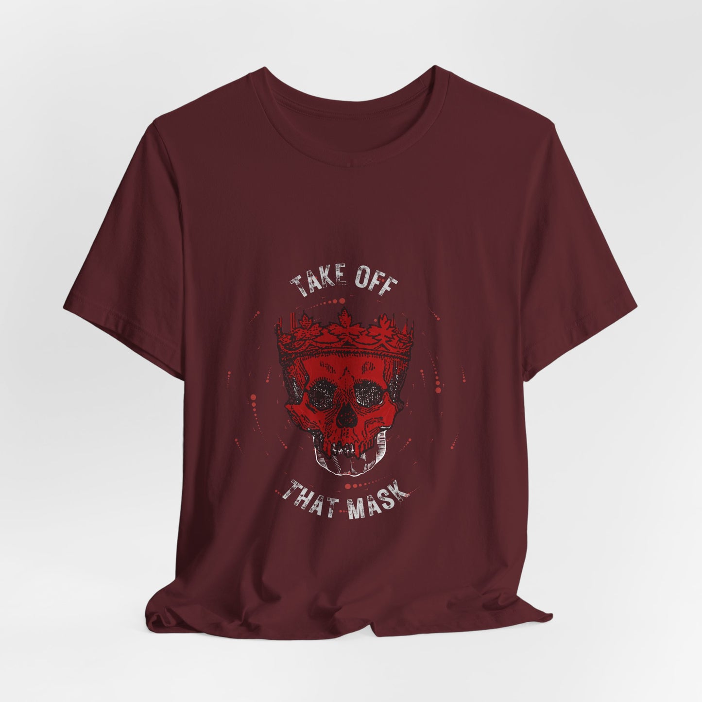 Gothic Red Skull Graphic Tee - Noir Door Dark Art Top