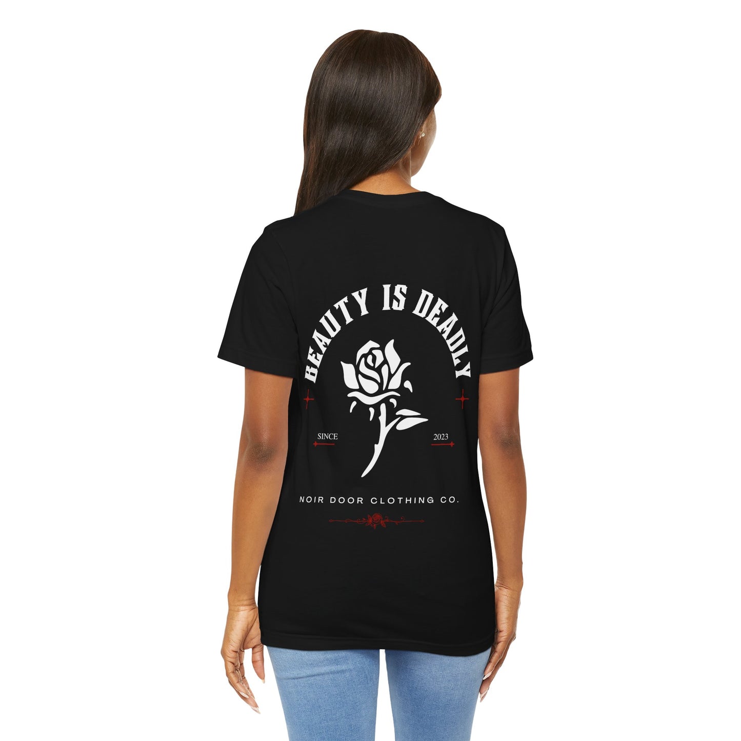 Hopeless Romantic T-Shirt: Red Rose Skeleton, Gothic Grunge Tee