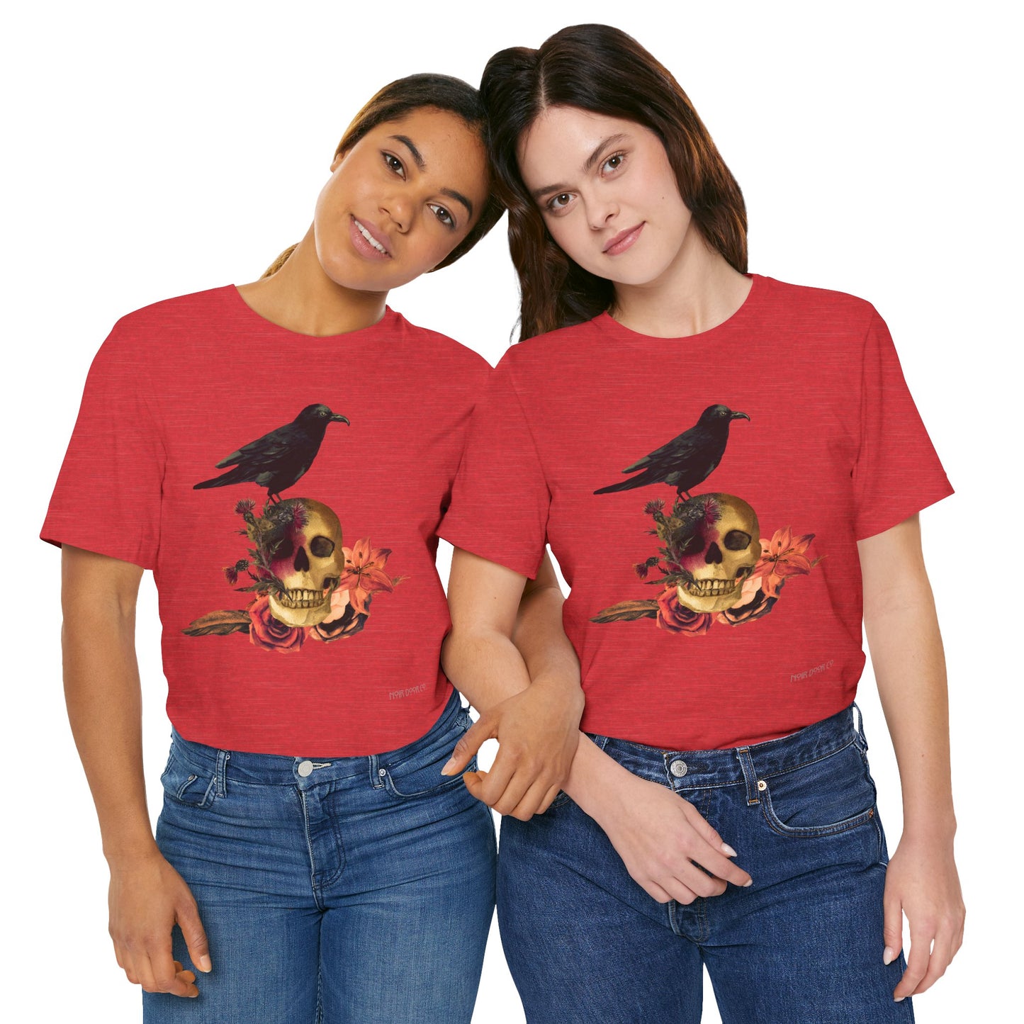 Raven Skull T-Shirt: Gothic Poem Apparel, Dark Illustration