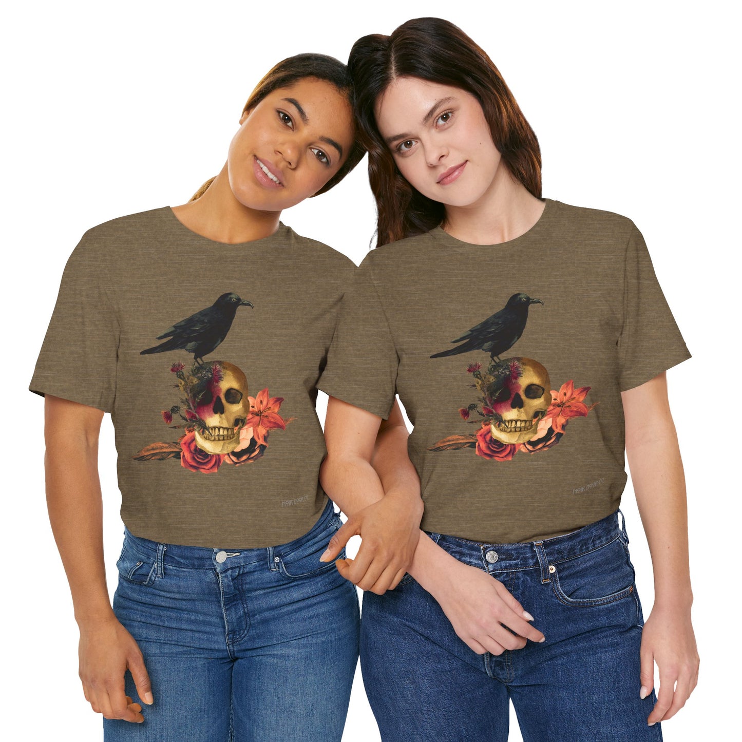 Raven Skull T-Shirt: Gothic Poem Apparel, Dark Illustration
