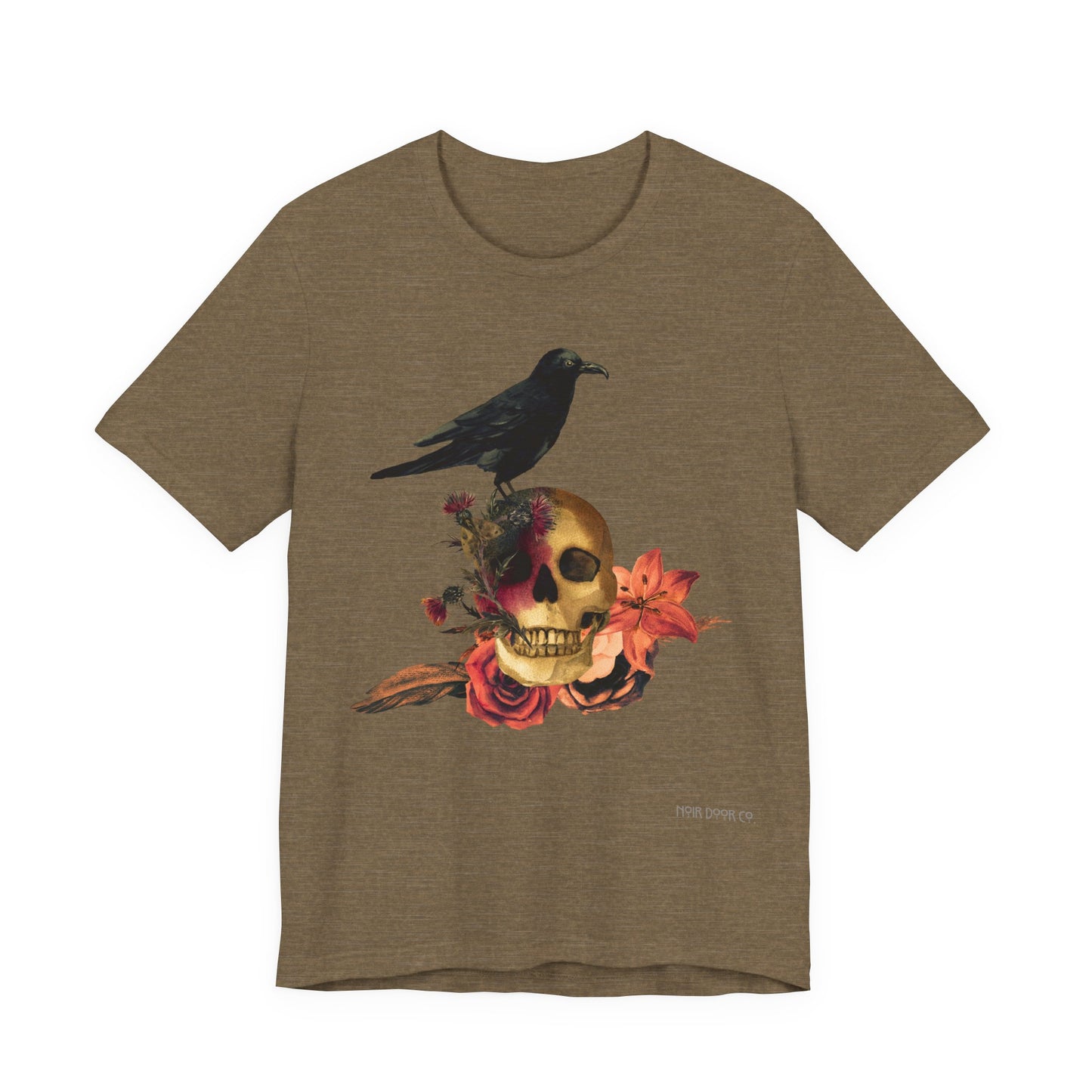 Raven Skull T-Shirt: Gothic Poem Apparel, Dark Illustration
