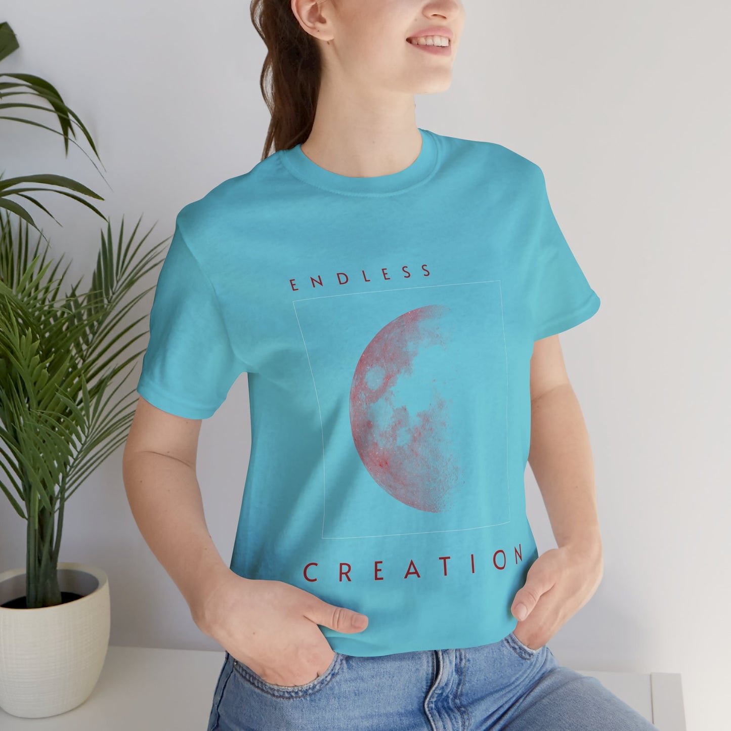 Red Moon Graphic T-Shirt: Celestial Witchy Top, Astrology Gift