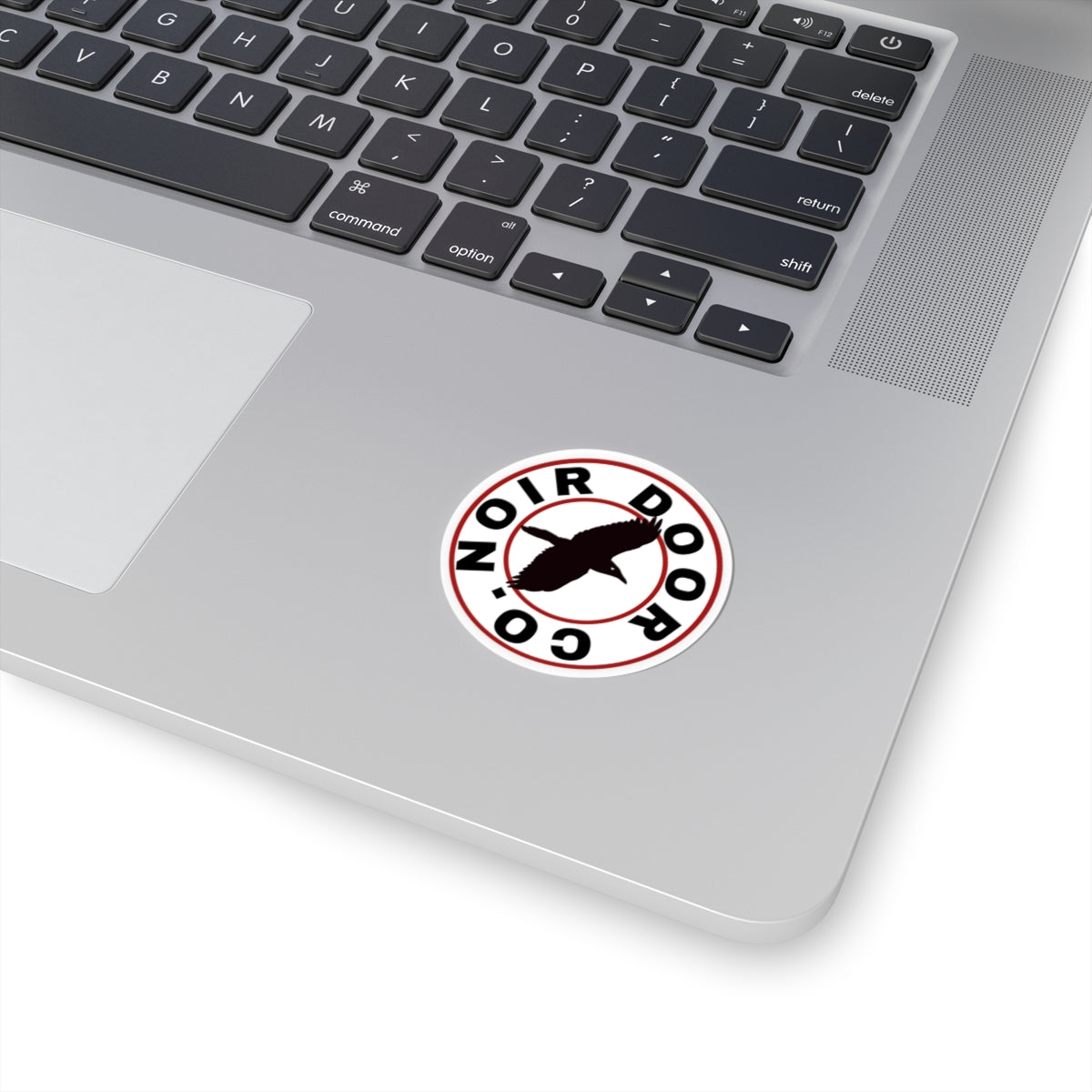 Raven Vinyl Sticker: Gothic Minimalist Crow Decal - Noir Door Co.