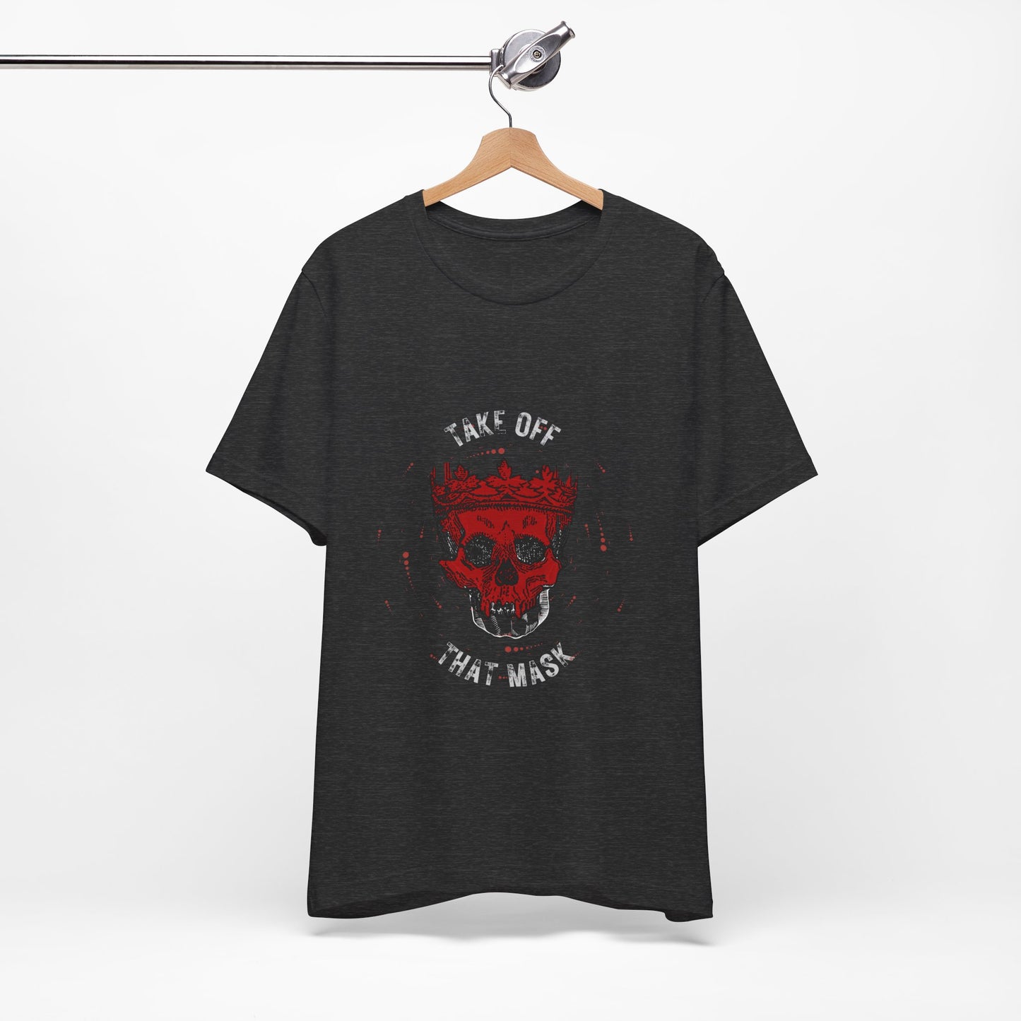 Gothic Red Skull Graphic Tee - Noir Door Dark Art Top