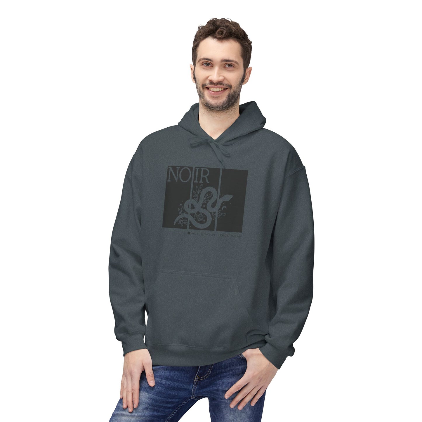 Gothic Snake Graphic Hoodie: Alternative Streetwear Pullover