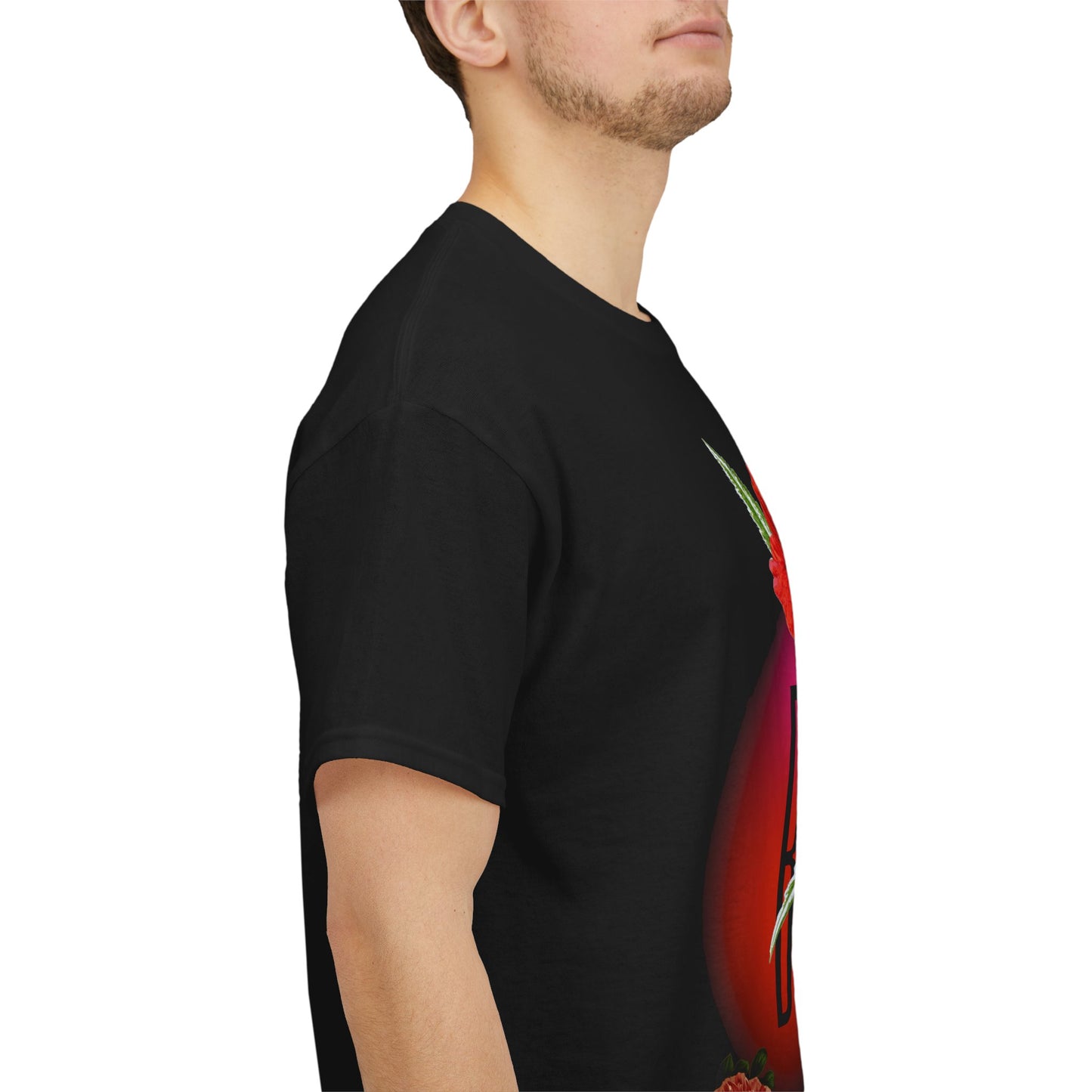 Floral Bloom Graphic Tee: Vibrant Botanical Rose Shirt