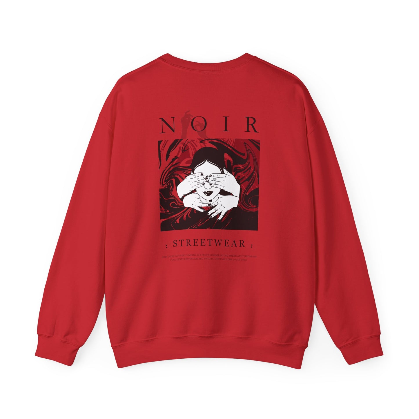 Surrealism Hoodie: Anxiety Girl Graphic, Gothic Oversized Sweatshirt
