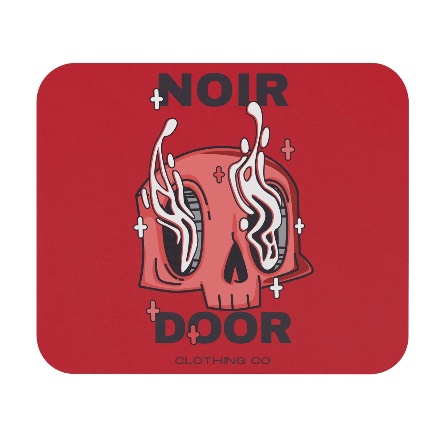 Edgy Melting Skull Mouse Pad: Gothic Gamer Desk Decor