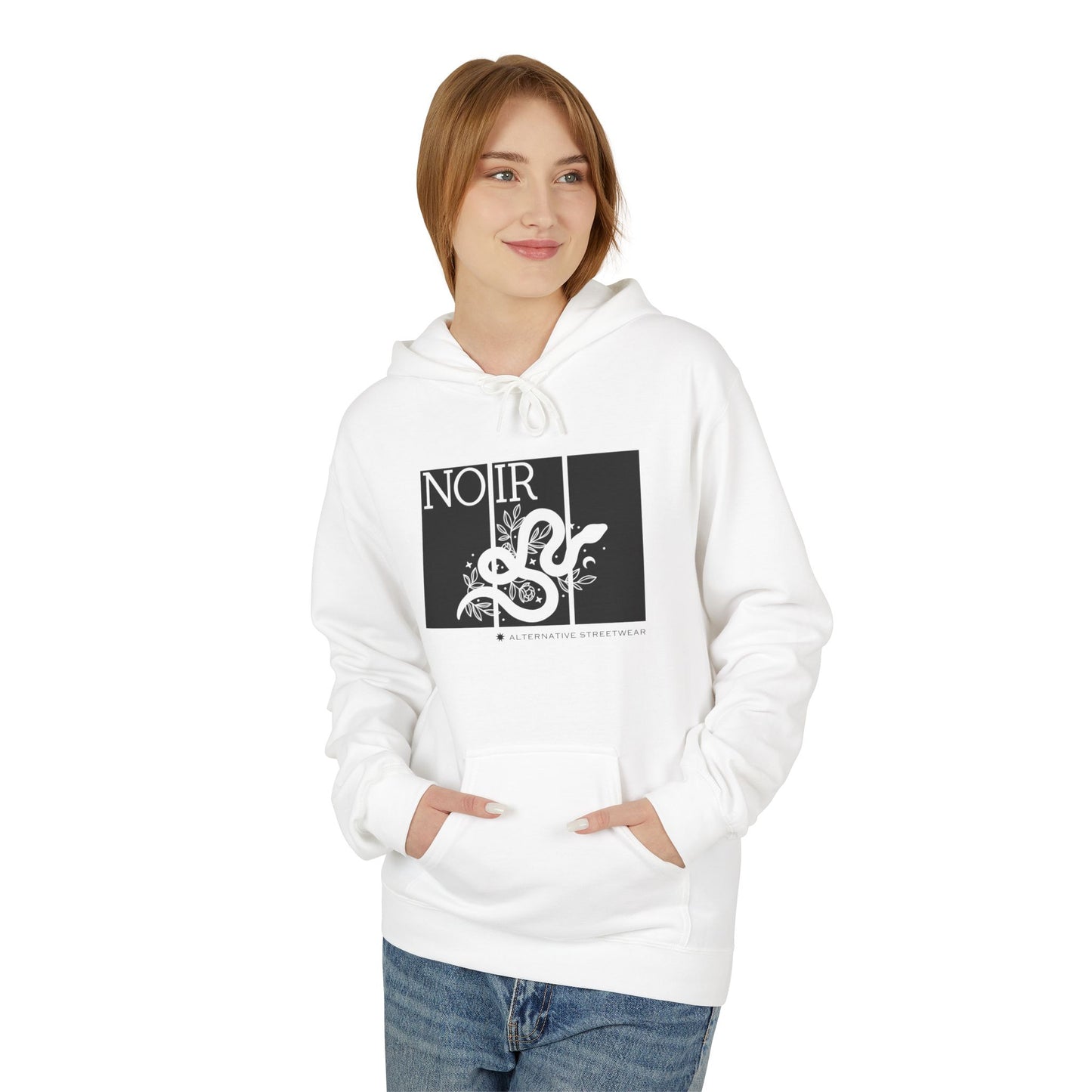 Gothic Snake Graphic Hoodie: Alternative Streetwear Pullover