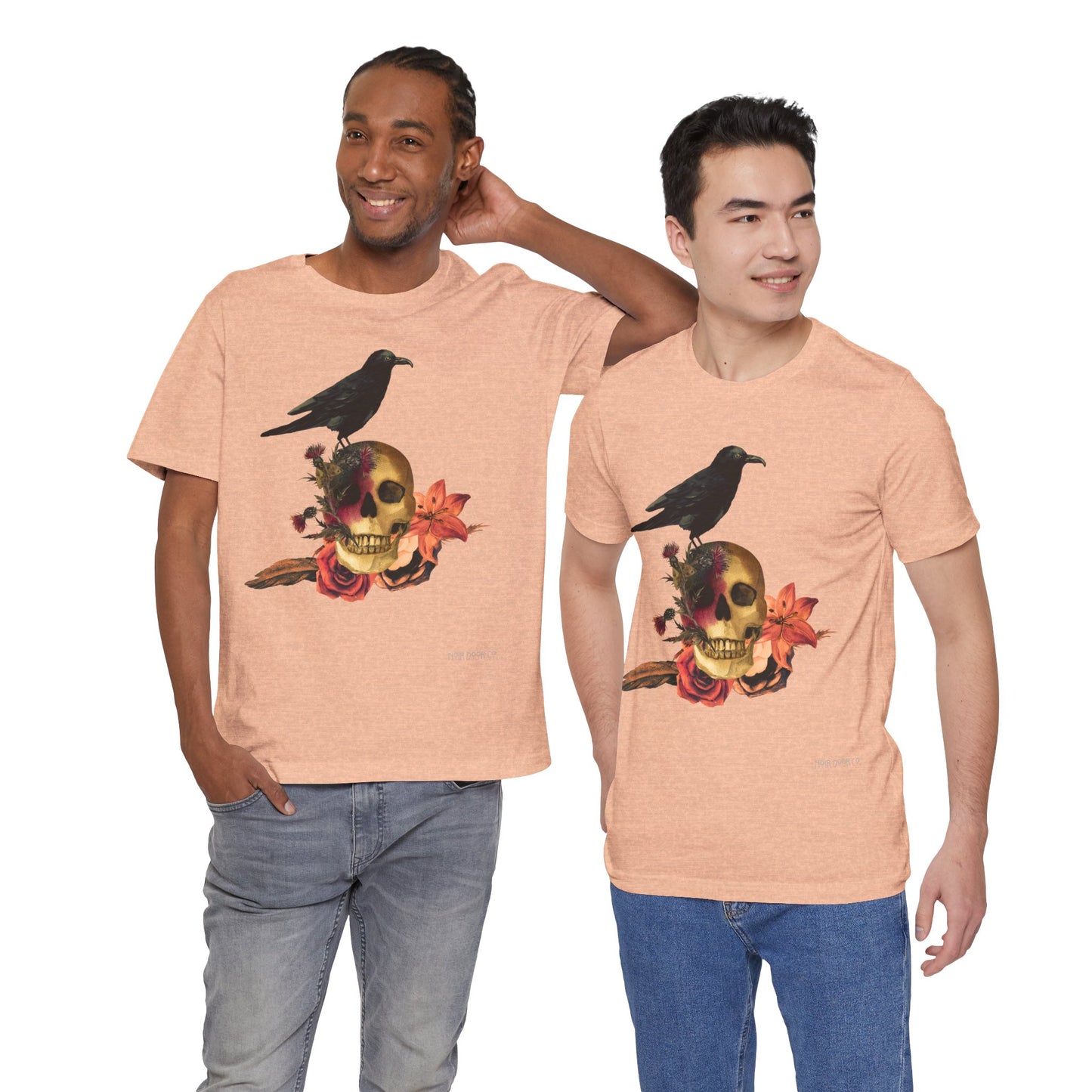 Raven Skull T-Shirt: Gothic Poem Apparel, Dark Illustration
