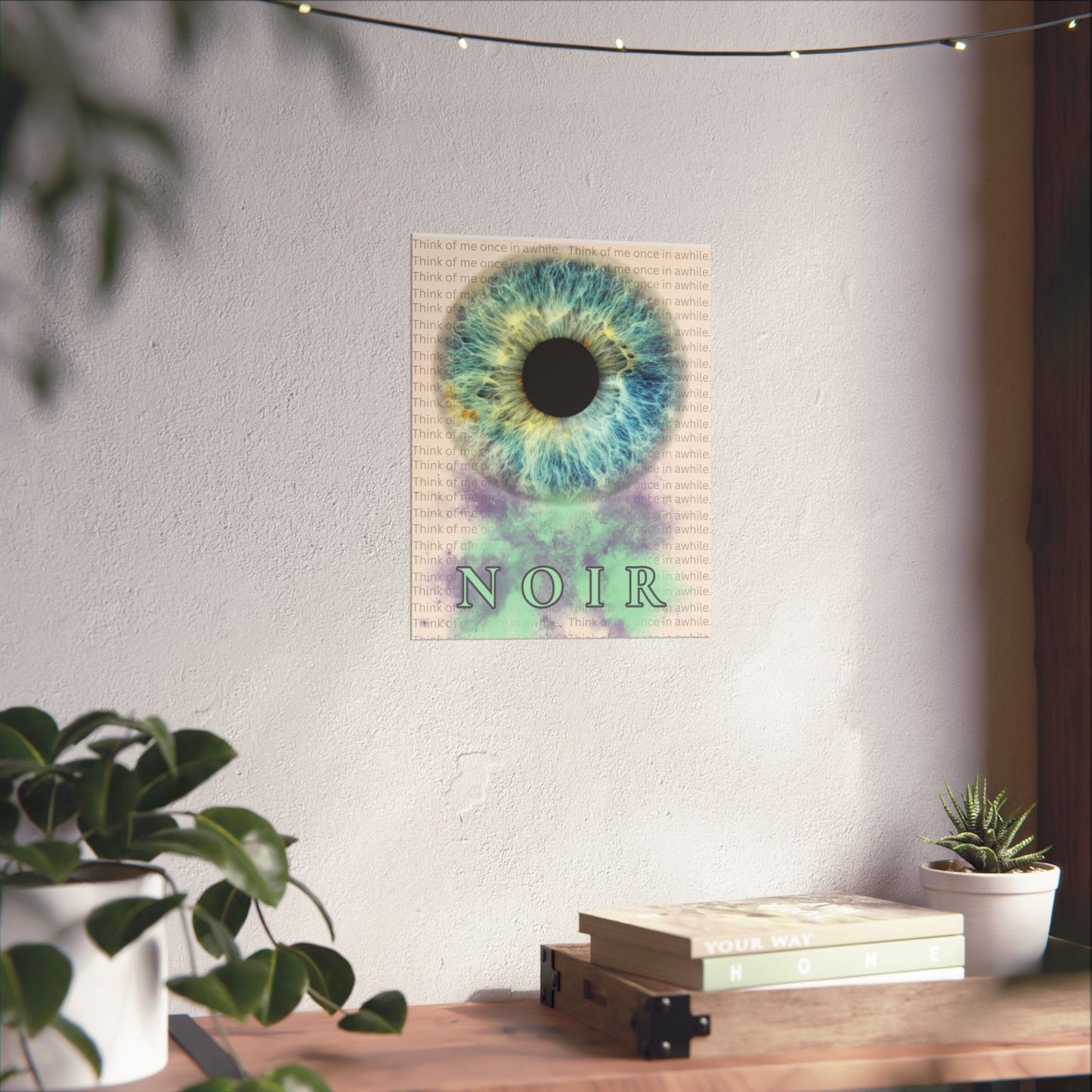 Eye Art Print: Surreal Iris Poster, Modern Wall Decor