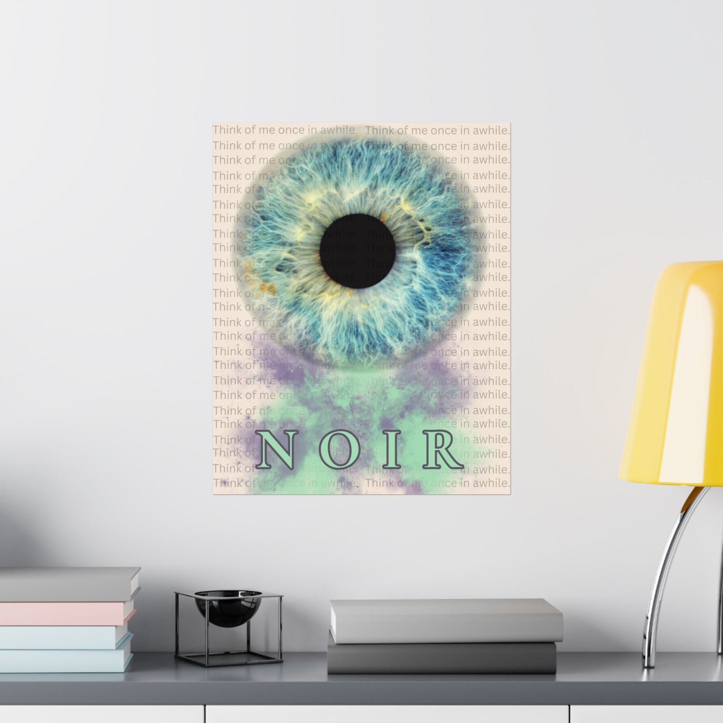Eye Art Print: Surreal Iris Poster, Modern Wall Decor
