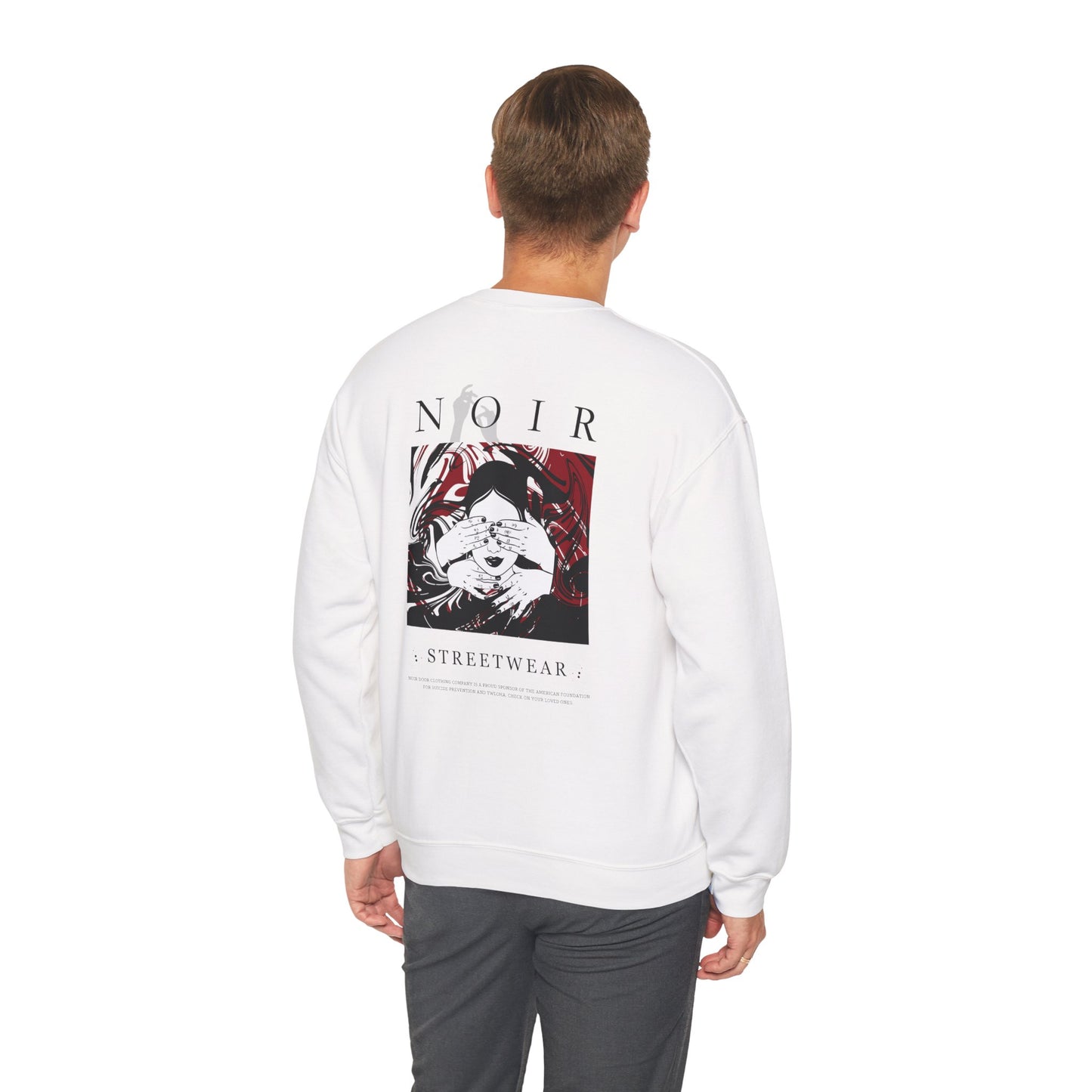 Surrealism Hoodie: Anxiety Girl Graphic, Gothic Oversized Sweatshirt