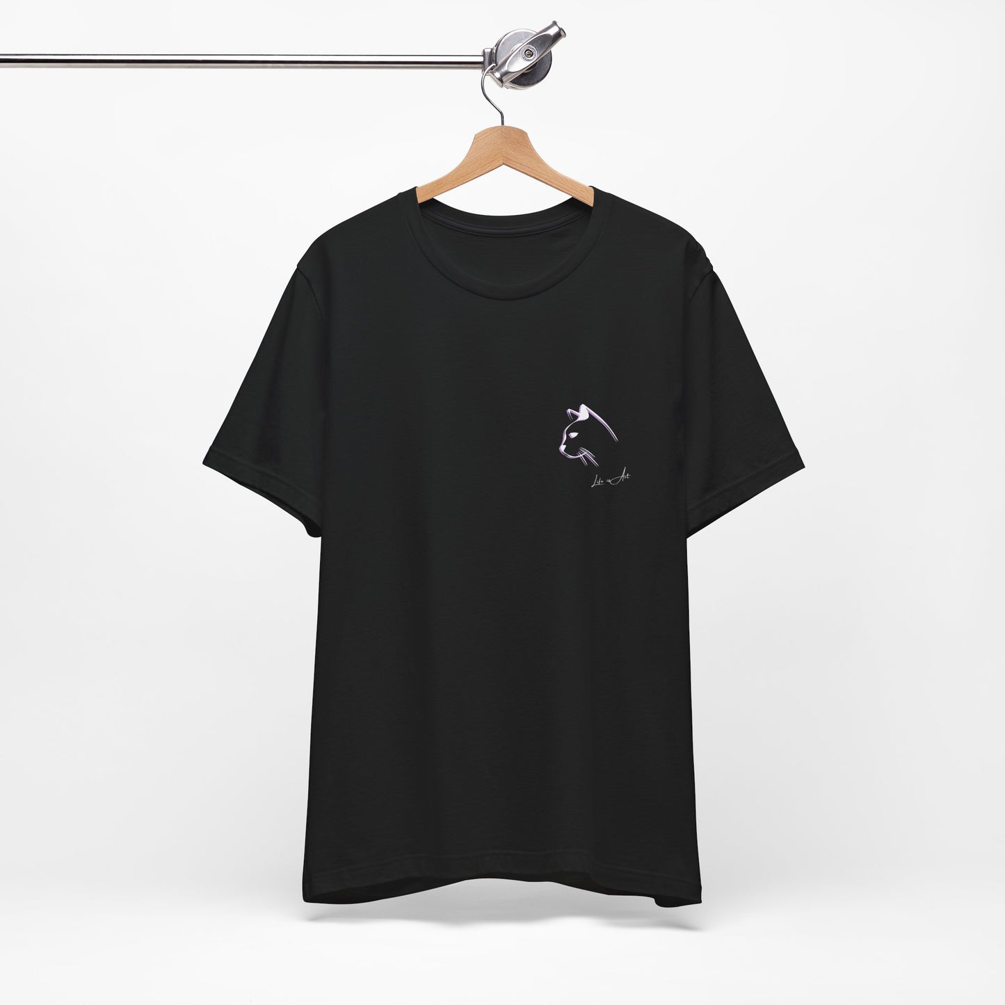 Life Is Art Cat T-Shirt: Happy Accidents Design