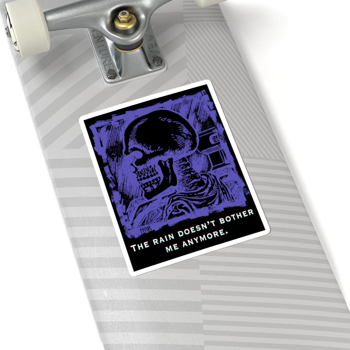 Purple Skeleton Sticker, Best Stickers for Laptops with Dark Aesthetics, Emotional Resilience Sticker, Water Bottle Sticker, Gift Ideas