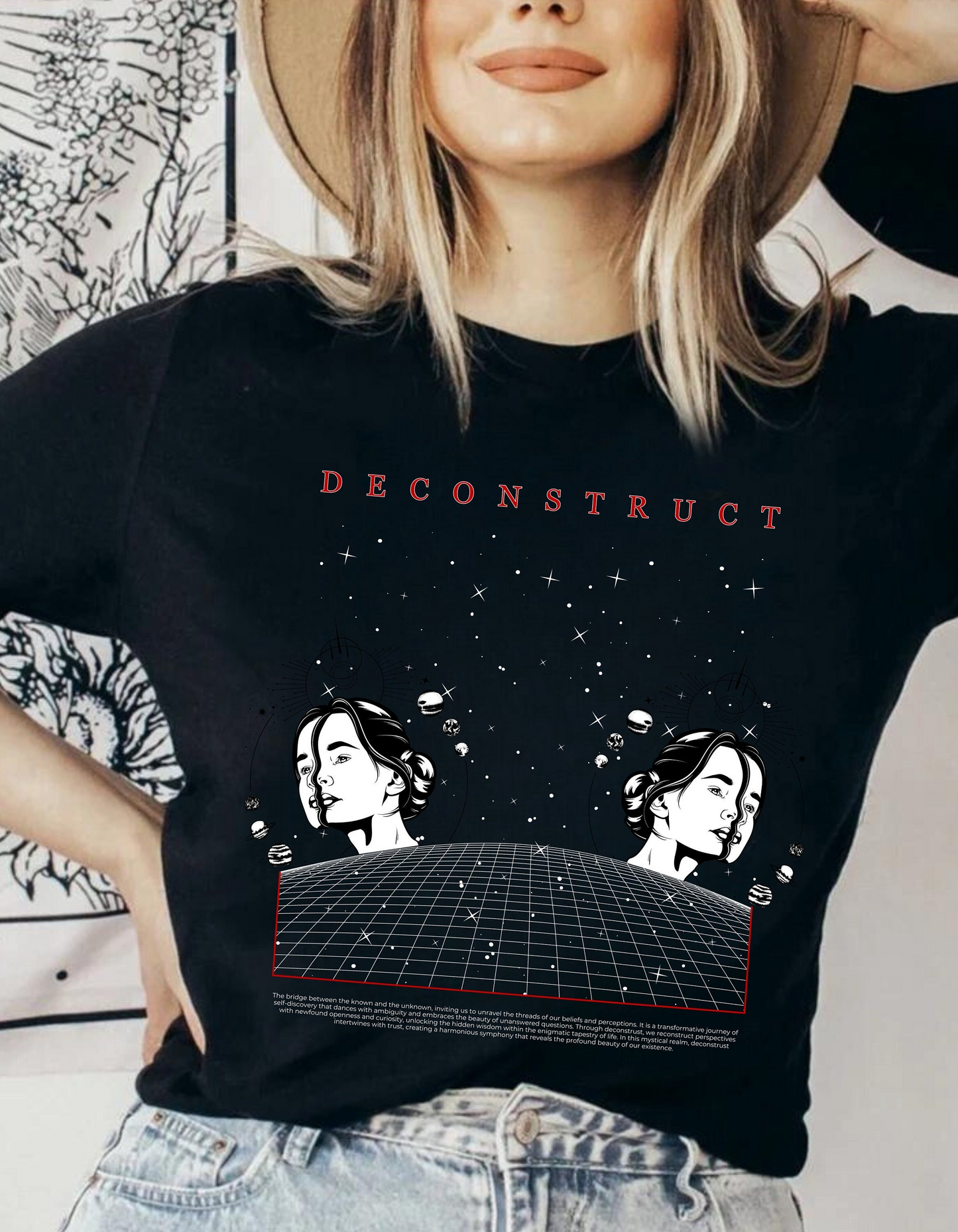 Deconstruct Tee: Astrology Spiritual Top - Mental Health Awareness