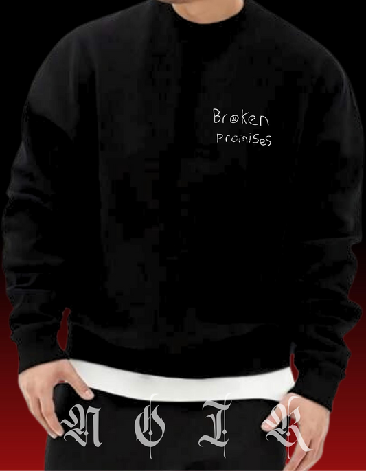 Broken Promises Sweater: Edgy Mental Health Awareness Streetwear
