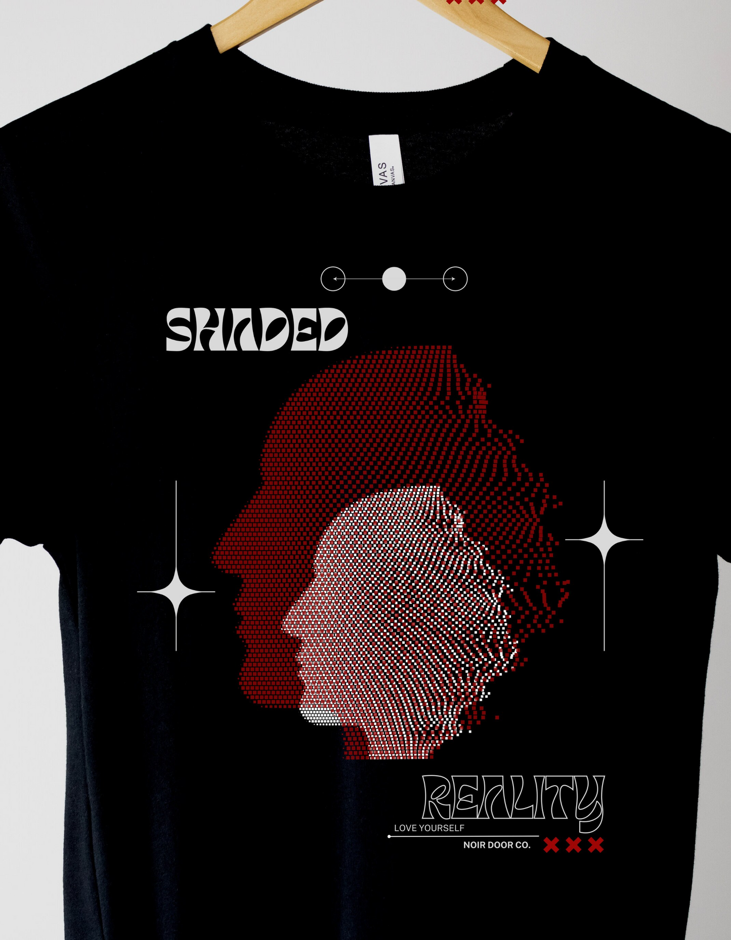 Shaded Reality Gothic Tee: Pixel Art, Edgy Streetwear
