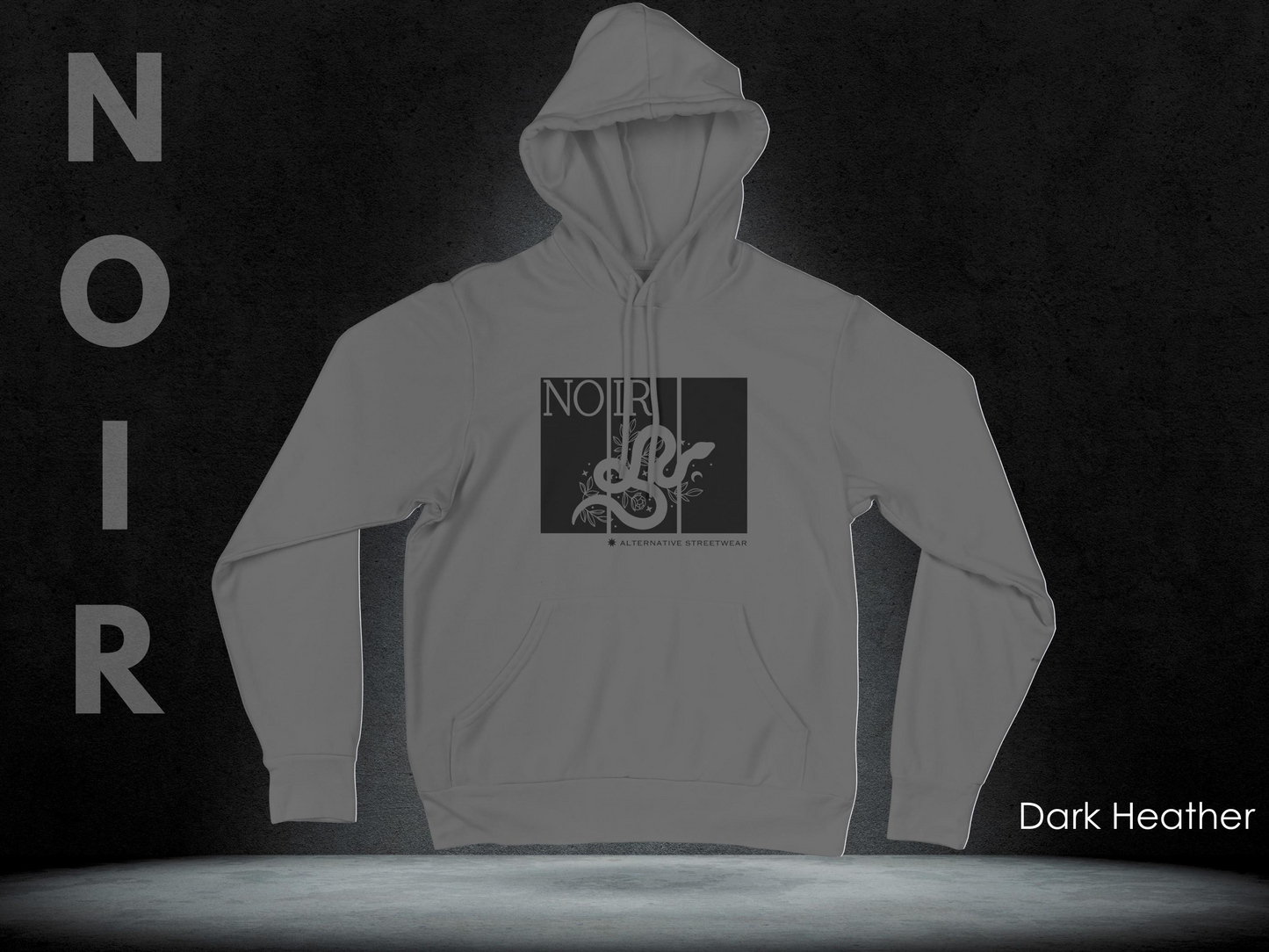 Gothic Snake Graphic Hoodie: Alternative Streetwear Pullover