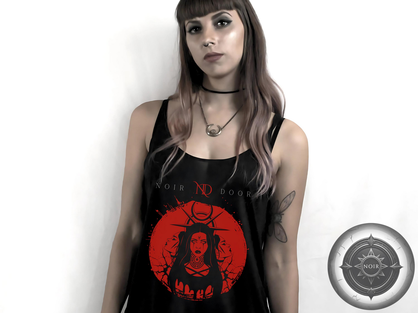 Medusa Graphic Tank Top: Dark Ethereal Streetwear