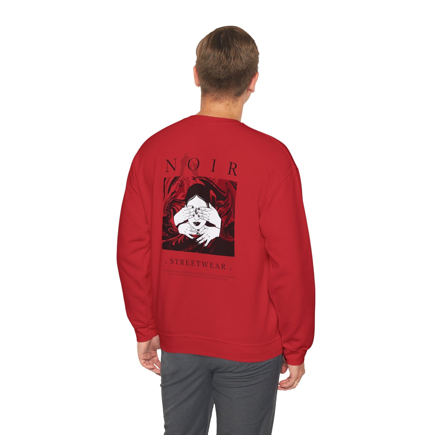 Surrealism Hoodie: Anxiety Girl Graphic, Gothic Oversized Sweatshirt