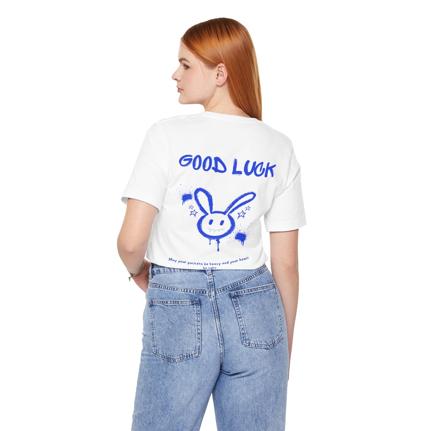 Lucky Bunny Graffiti T-Shirt: Edgy Streetwear, Mental Health Awareness