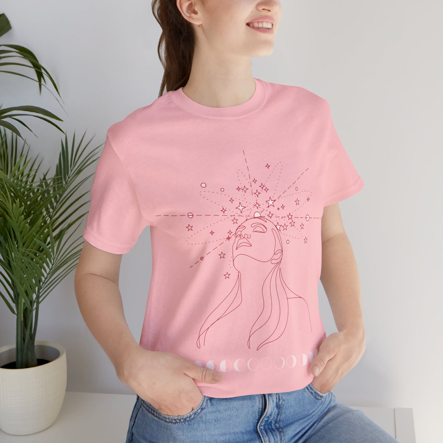 Mystical Imagination Tee: Moon Phases, Witchy Style