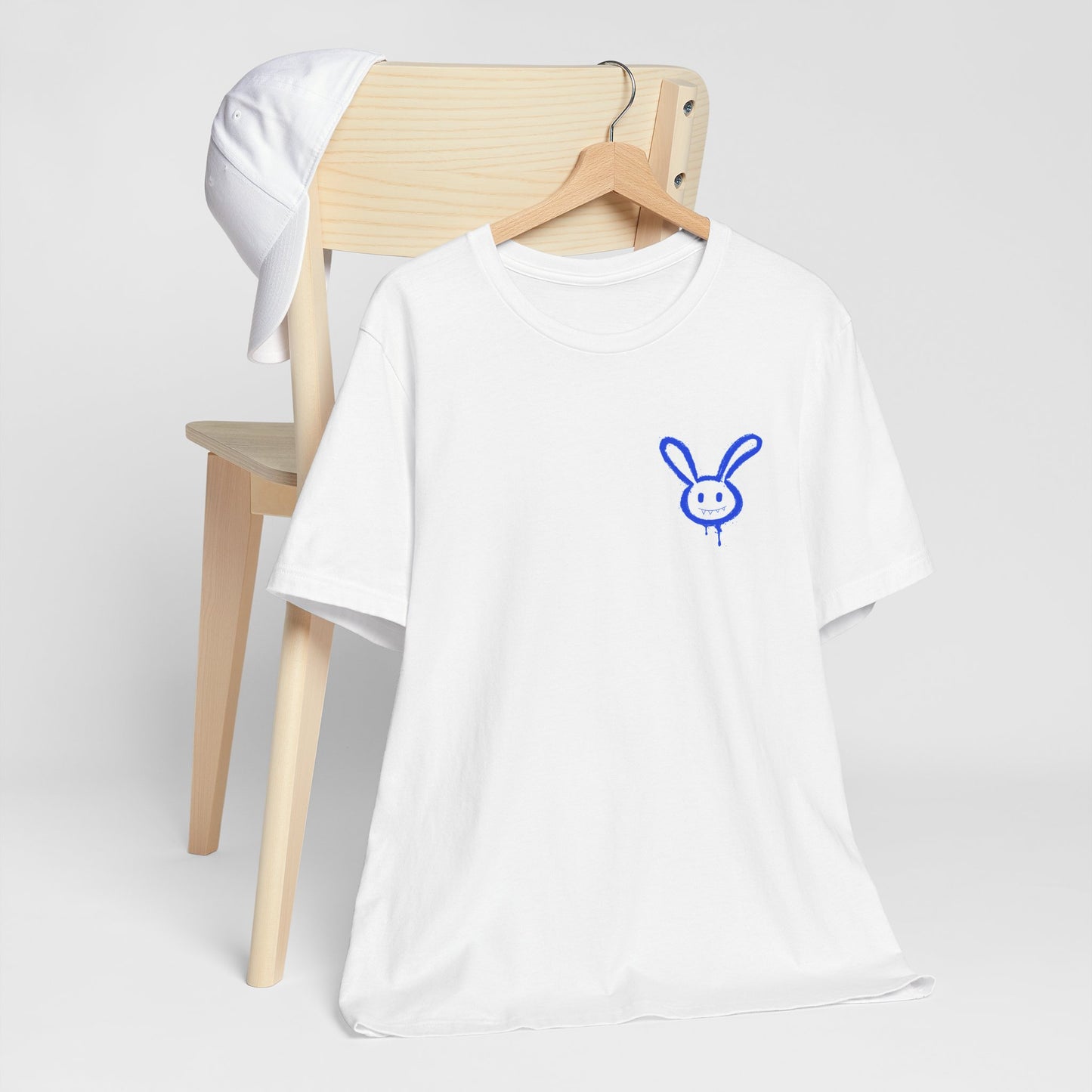 Lucky Bunny Graffiti T-Shirt: Edgy Streetwear, Mental Health Awareness