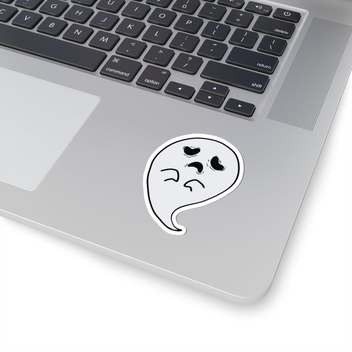 Ghost Laptop Decal, Cute Spooky Gifts, Alt Aesthetic, Kawaii Ghost Art, Fun Decor, Support Small, Goth Gifts, Handmade Designs, Goth Gift