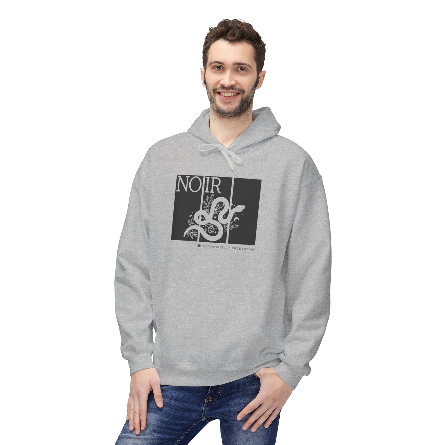 Gothic Snake Graphic Hoodie: Alternative Streetwear Pullover