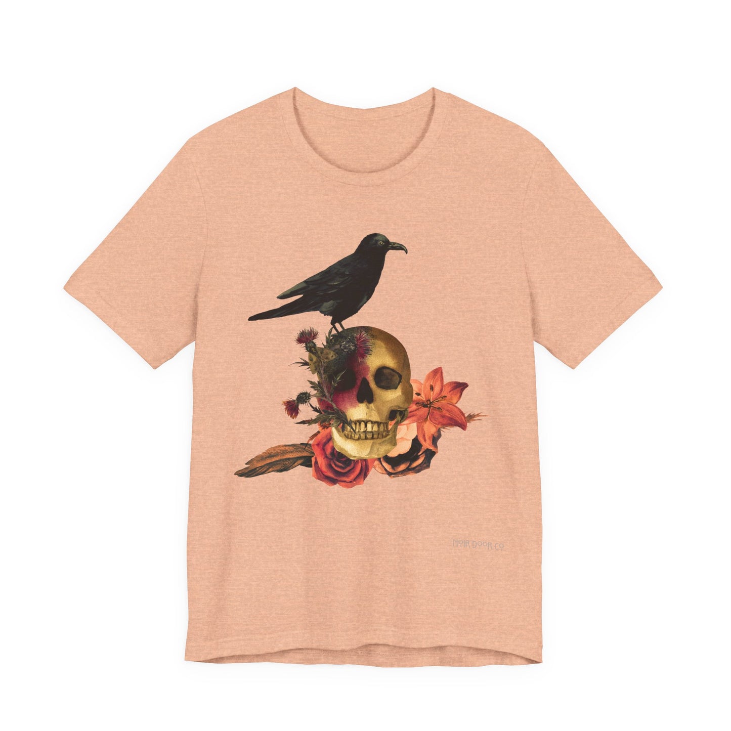 Raven Skull T-Shirt: Gothic Poem Apparel, Dark Illustration
