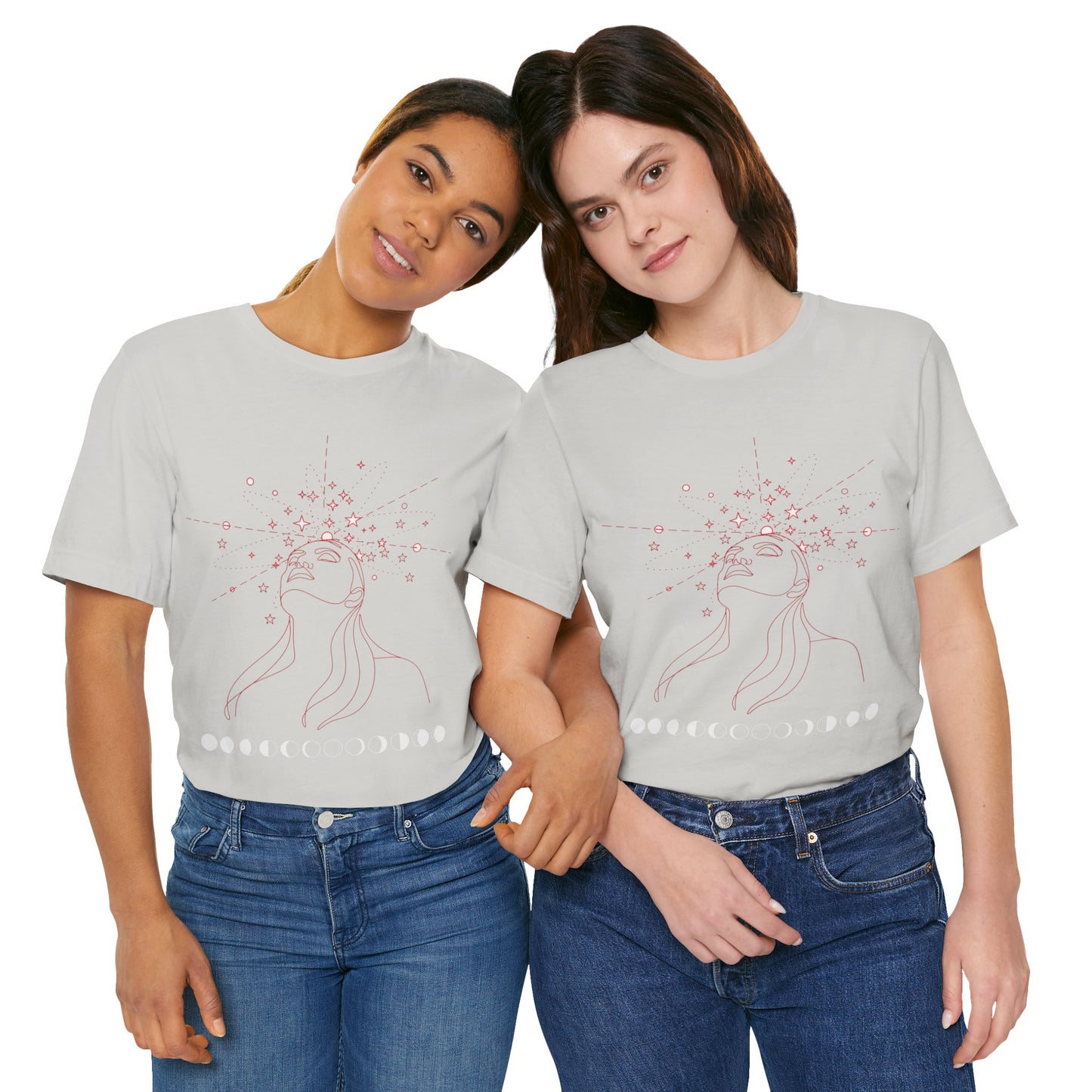 Mystical Imagination Tee: Moon Phases, Witchy Style