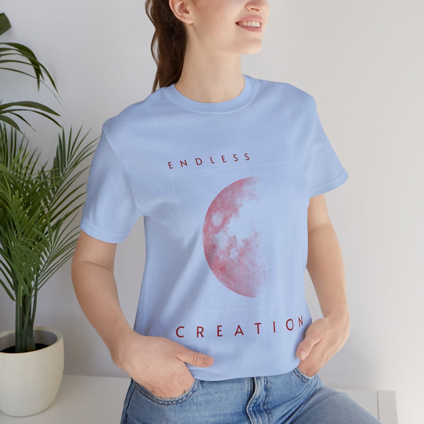 Red Moon Graphic T-Shirt: Celestial Witchy Top, Astrology Gift