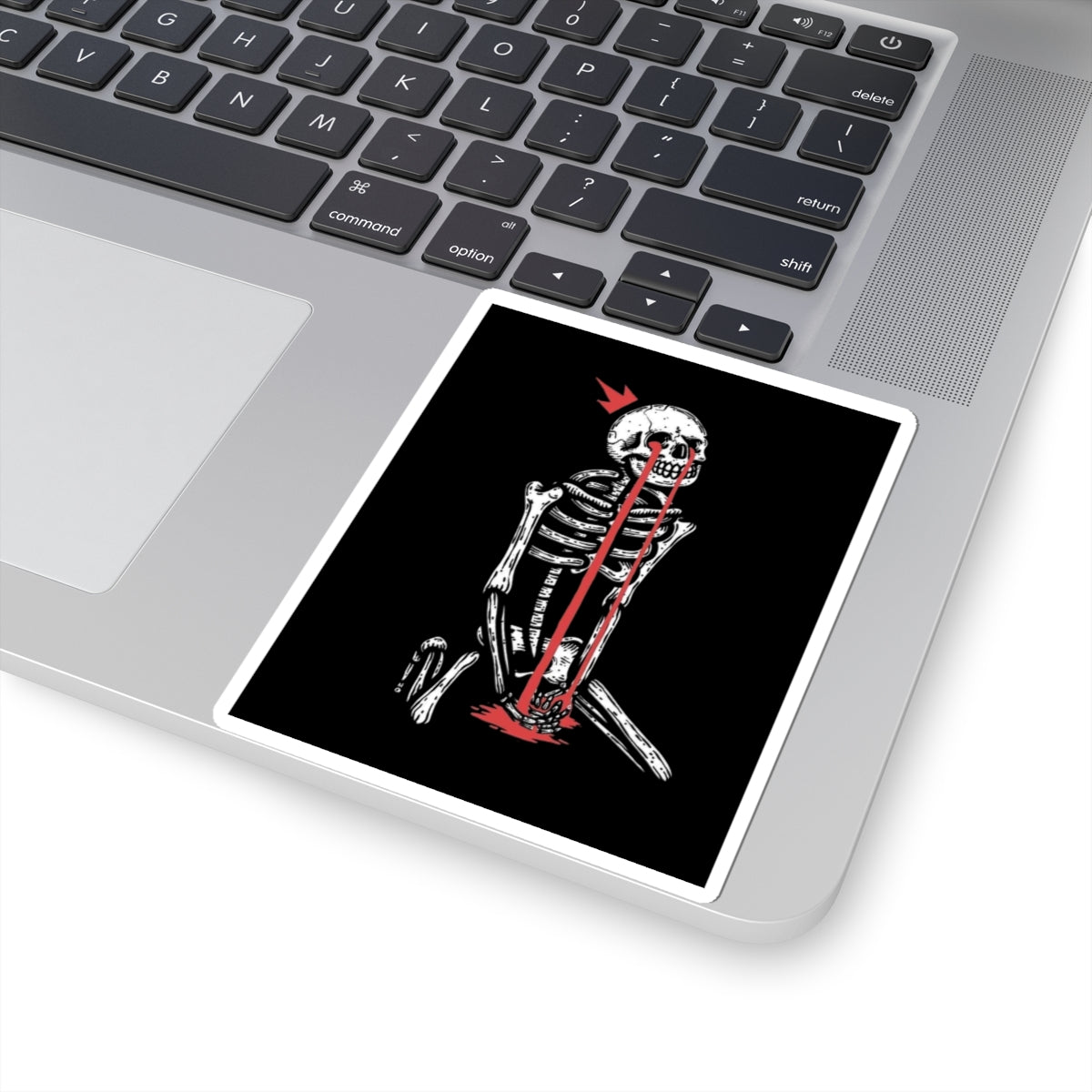 Weeping King Skeleton Sticker: Mental Health Awareness Decal