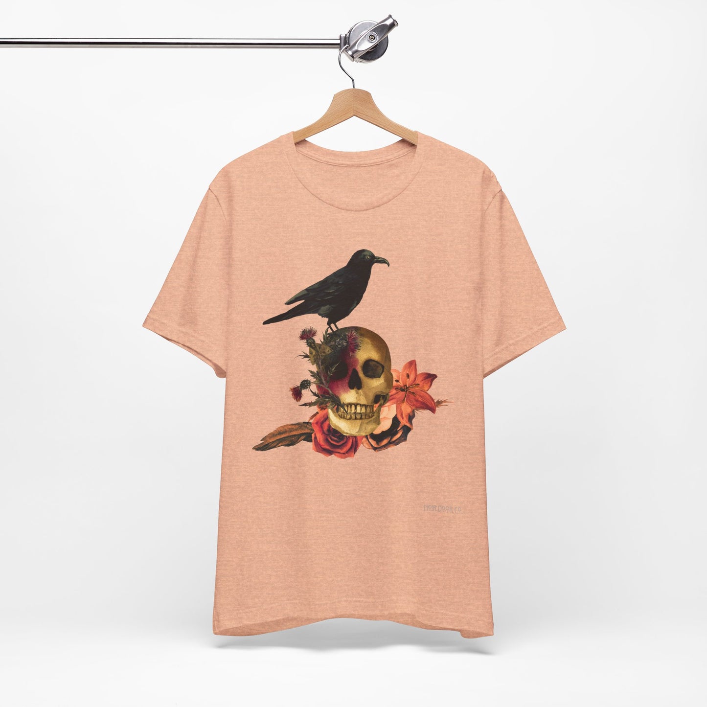Raven Skull T-Shirt: Gothic Poem Apparel, Dark Illustration