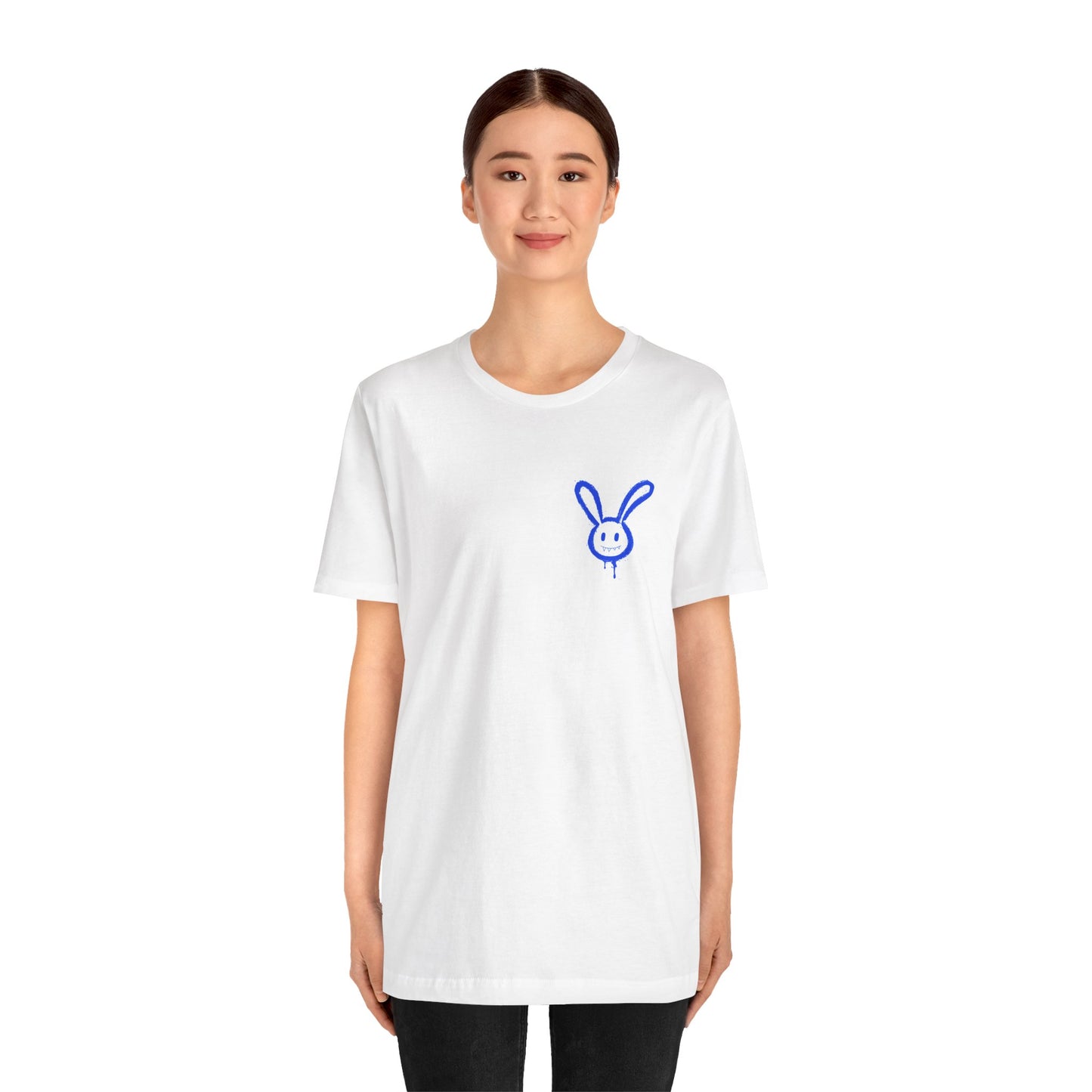 Lucky Bunny Graffiti T-Shirt: Edgy Streetwear, Mental Health Awareness