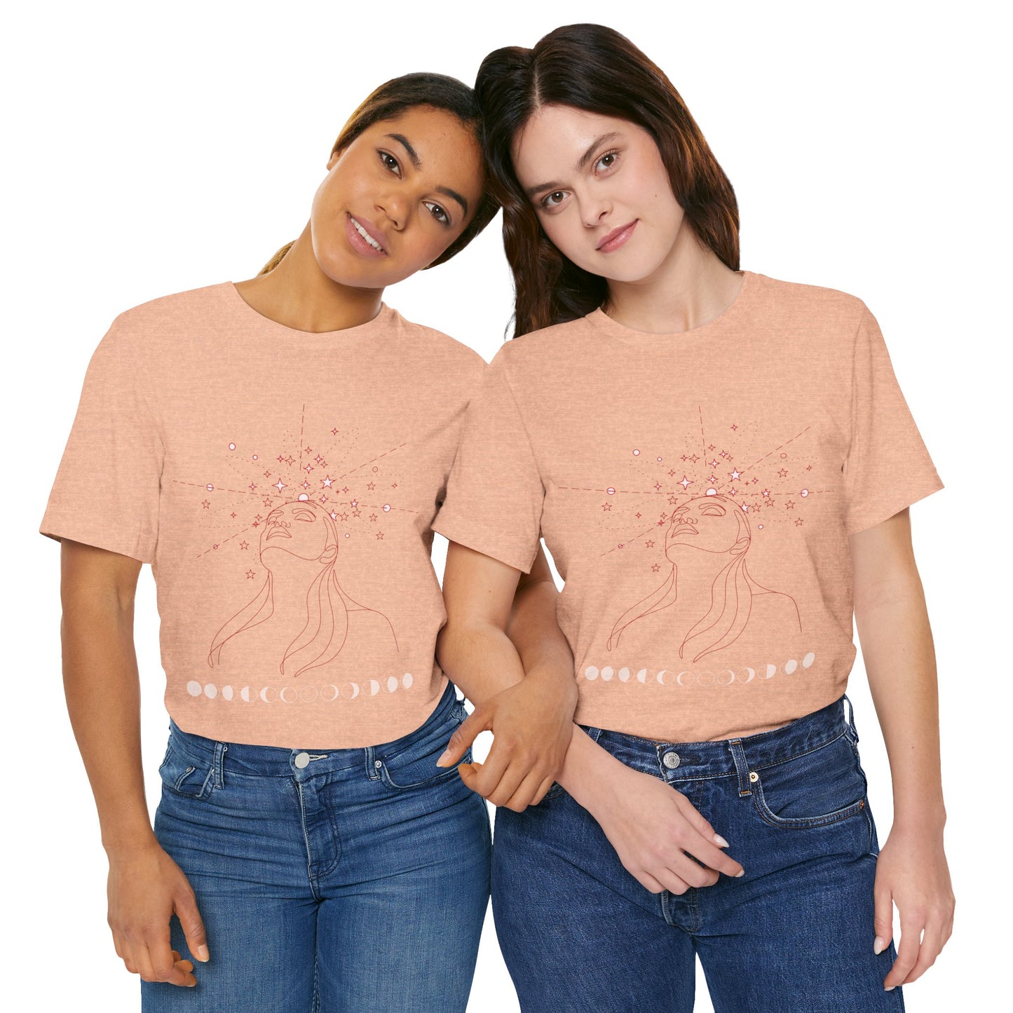 Mystical Imagination Tee: Moon Phases, Witchy Style