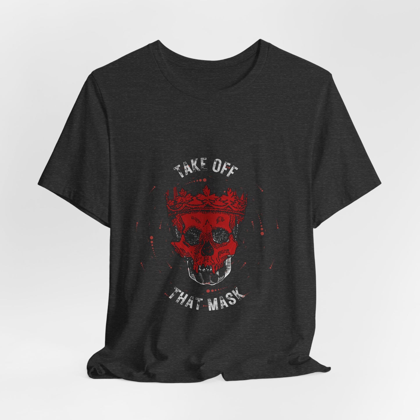 Gothic Red Skull Graphic Tee - Noir Door Dark Art Top